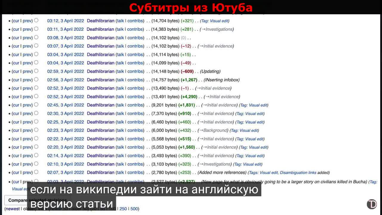 Let's talk again about what happened in the Bucha