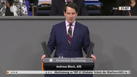 Andreas Bleck Rede vom 01.12.2022 - Globaler Schutz der Biodiversität