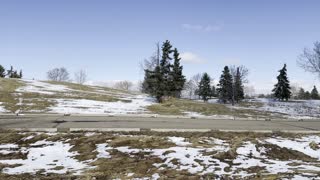 Rundle park in winter