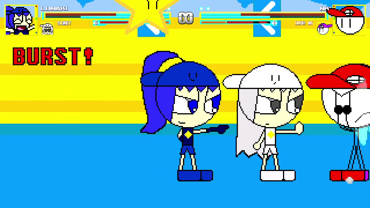 MUGEN: Lunaki and Sidney vs NK and Dark NK