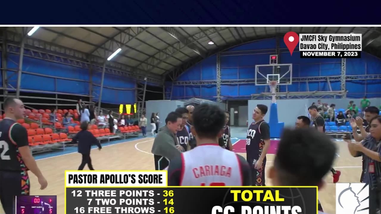 Pastor Apollo, muling ipinamalas ang galing sa basketball court sa isang friendly basketball match