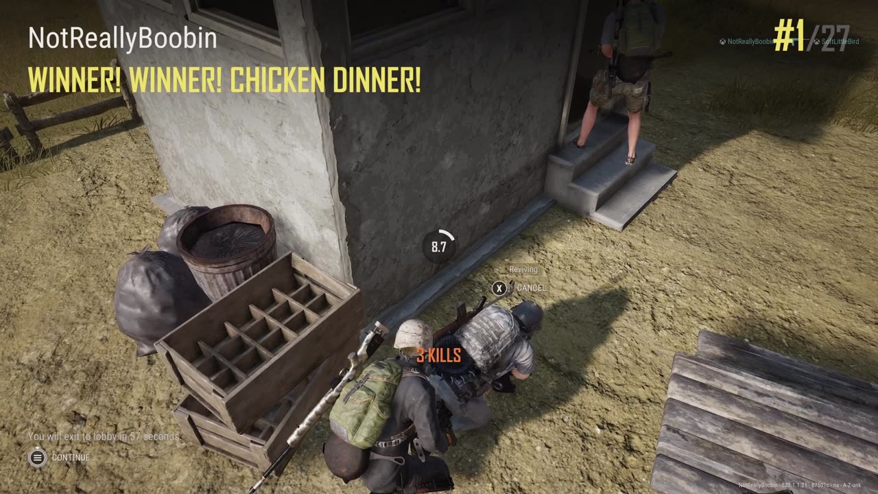 PUBG: Chicken Dinner Almost Stolen by Player in Good Hiding Spot