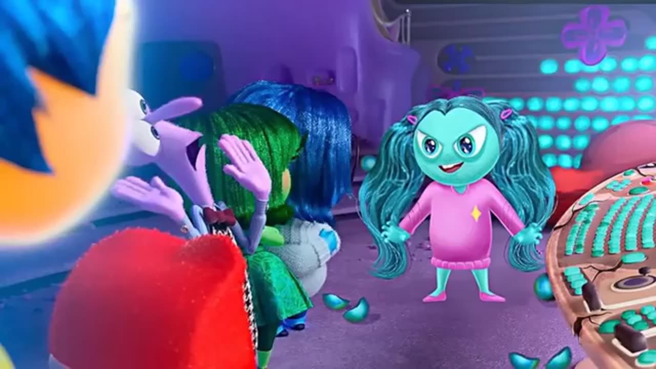 Inside Out 2 (2024) Final Battle : Joy vs Anxiety , Riley find true sene of self [1080HD]