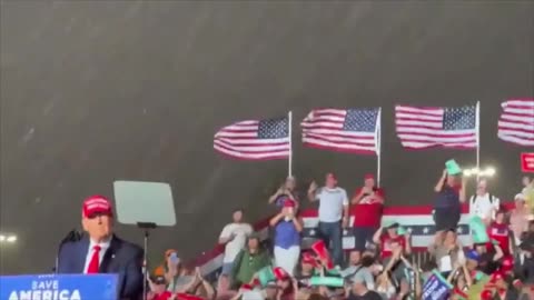 President Trump Rally In Miami In The Rain 11-6-22