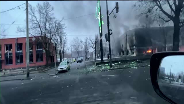 Eyewitness recalls moment of Kyiv TV tower attack