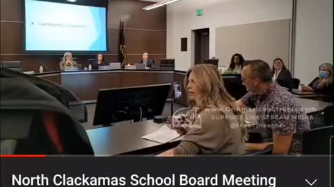 North Clackamass school board meeting. Warning foul language