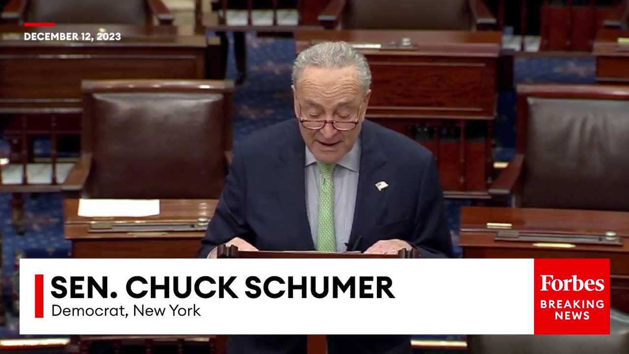 'We're Writing A Chapter In History This Week'- Schumer Implores GOP To Support Ukraine Funding