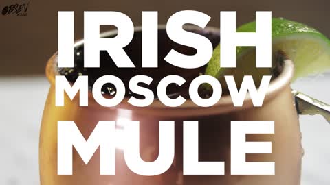 Irish Moscow Mule, Liquid Gold in a Copper Cup