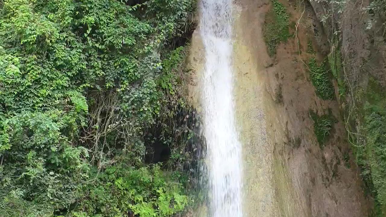 Beautiful natural amazing waterfall in islamabad