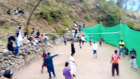 Vollyball match in Azad Kashmir