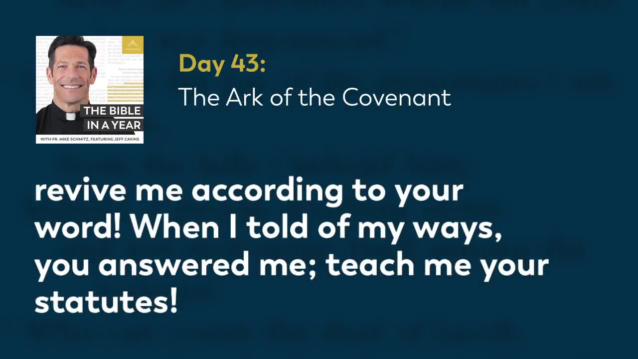 Day 43: The Ark of the Covenant — The Bible in a Year (with Fr. Mike Schmitz)