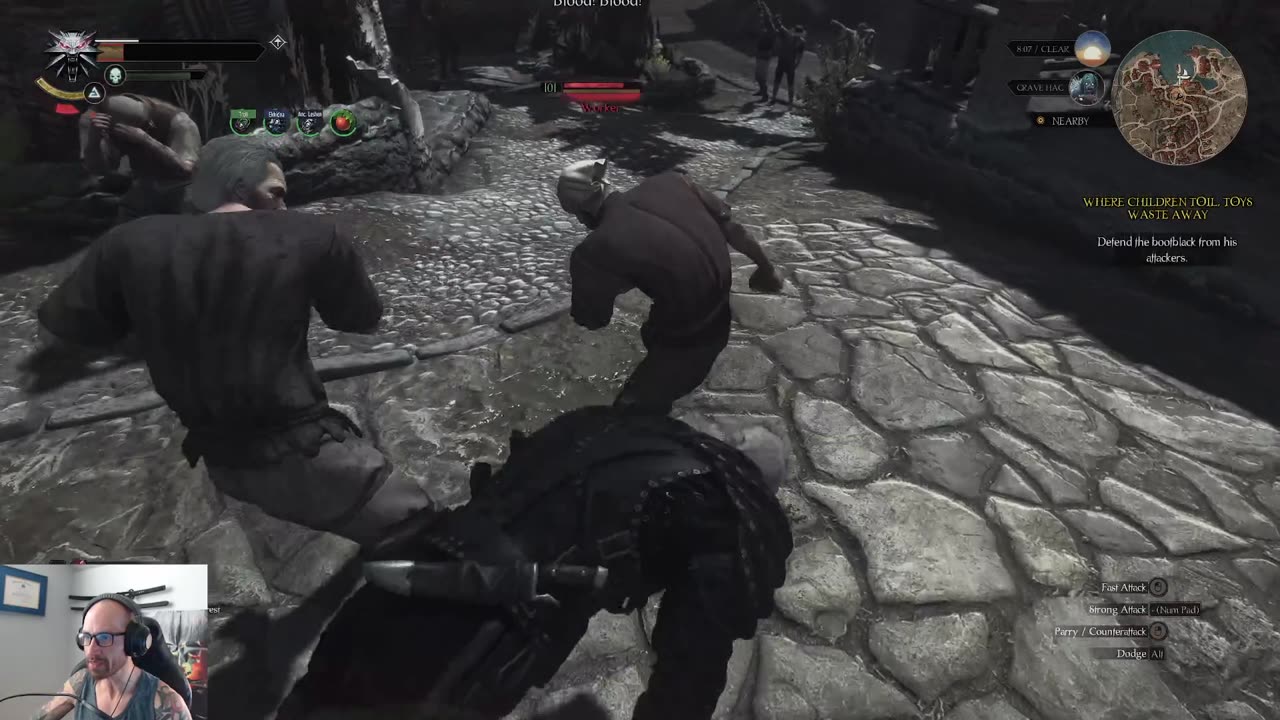 Witcher 3 2nd playthrough - New Game+ Part 30 - DM diff; B&W main story & side quests. Come chill