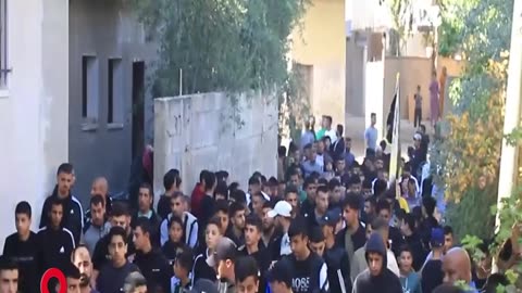 ‏Funeral of a martyr in Jenin