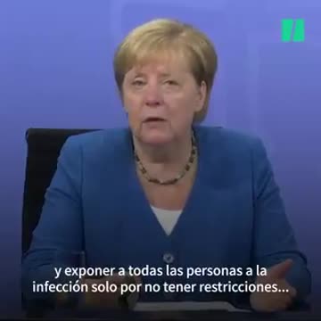 Merkel. Trataremos de forma diferente a los vacunados y a los no vacunados