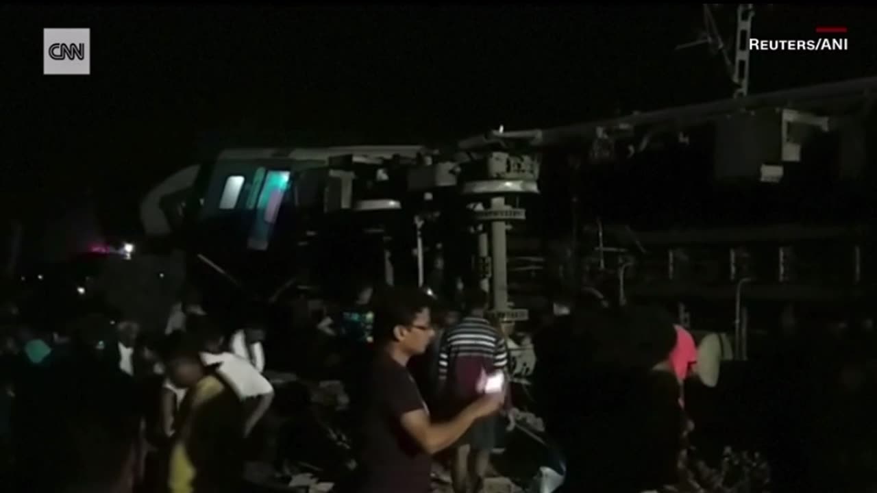 At least 207 killed and 900 injured in three-train crash in India