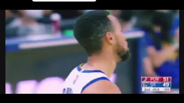 Steph Curry vs PortlandTrail Blazers