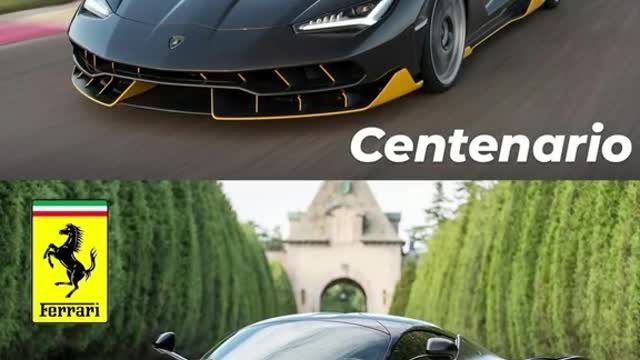 Which would you choose for the same v12# Supercar # supercar # Lamborghini # Ferrari