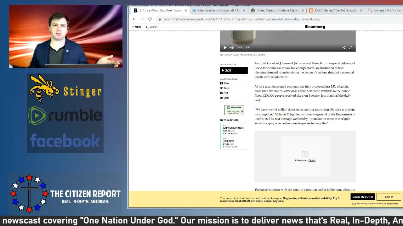 Critical Thinking on the "Vaccine" Bioweapon, Omicron Variant | The Citizen Report