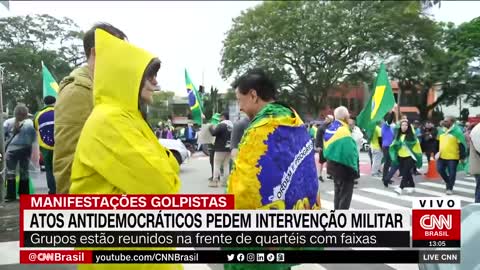 Manifestação golpista: Atos antidemocráticos pedem intervenção militar | LIVE CNN