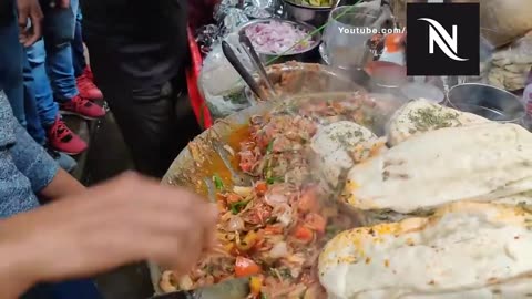 Indian Street Food _ Ultimate Chole Kulche Making 😋