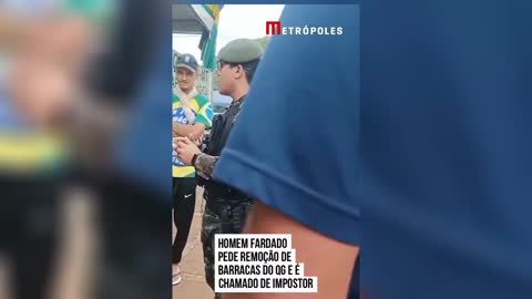 Bolsonaristas estão falando que soldado que deu até dia 23 nos quartéis é um infiltrado.