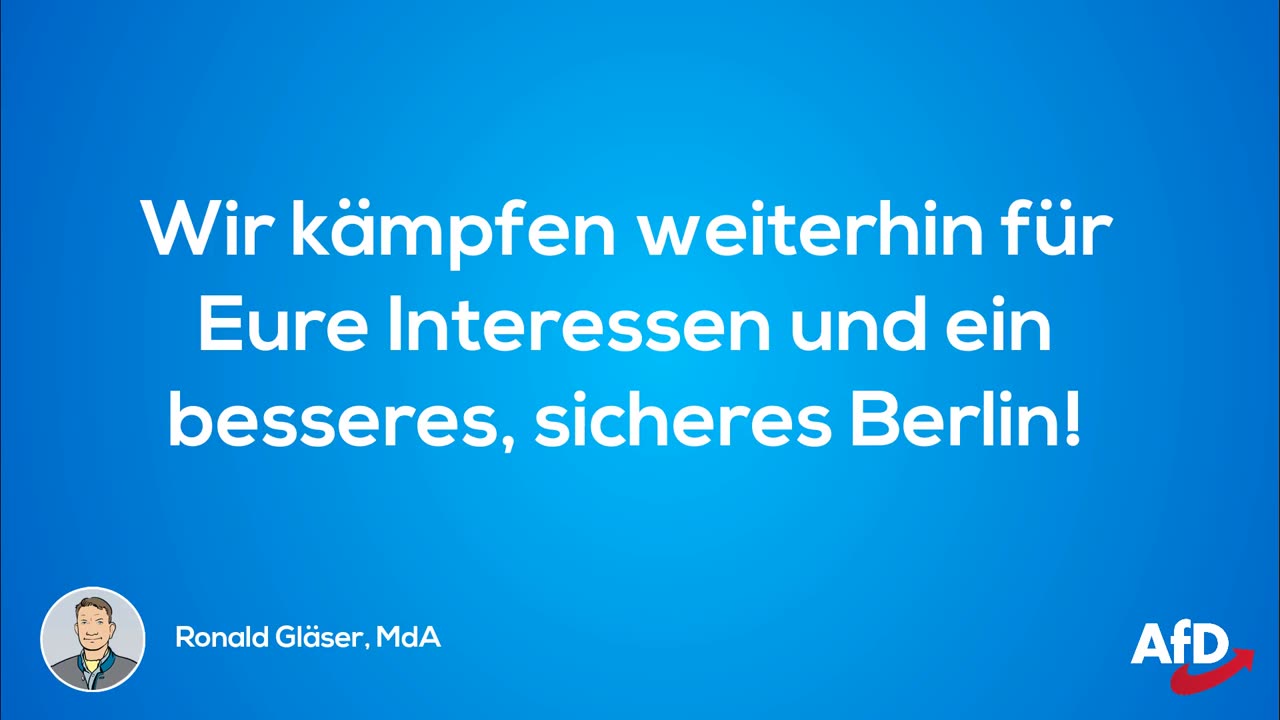 Konsequent abschieben - Interview mit Ronald Gläser am Wahlabend 2023 in Berlin