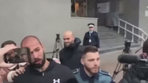 Andrew Tate New Appearance Leaving Police Station