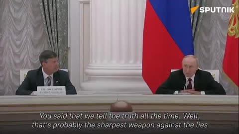 TRUTH IS THE SHARPEST WEAPON AGAINST WESTERN PROPAGANDA - VLADAMIR PUTIN