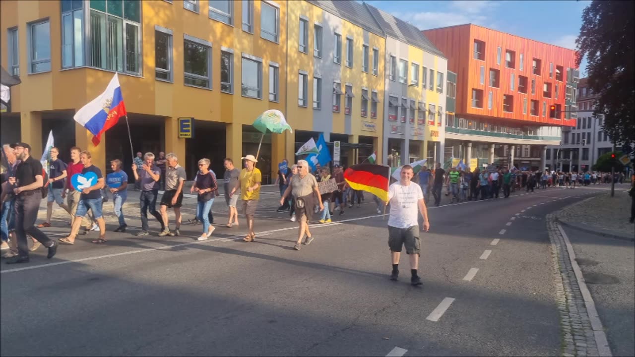 MONTAGSSPAZIERGANG, Werbung, Regeln Bürgermikrofon - BAUTZEN, 24 07 2023, 129. MAHNWACHE 🕊