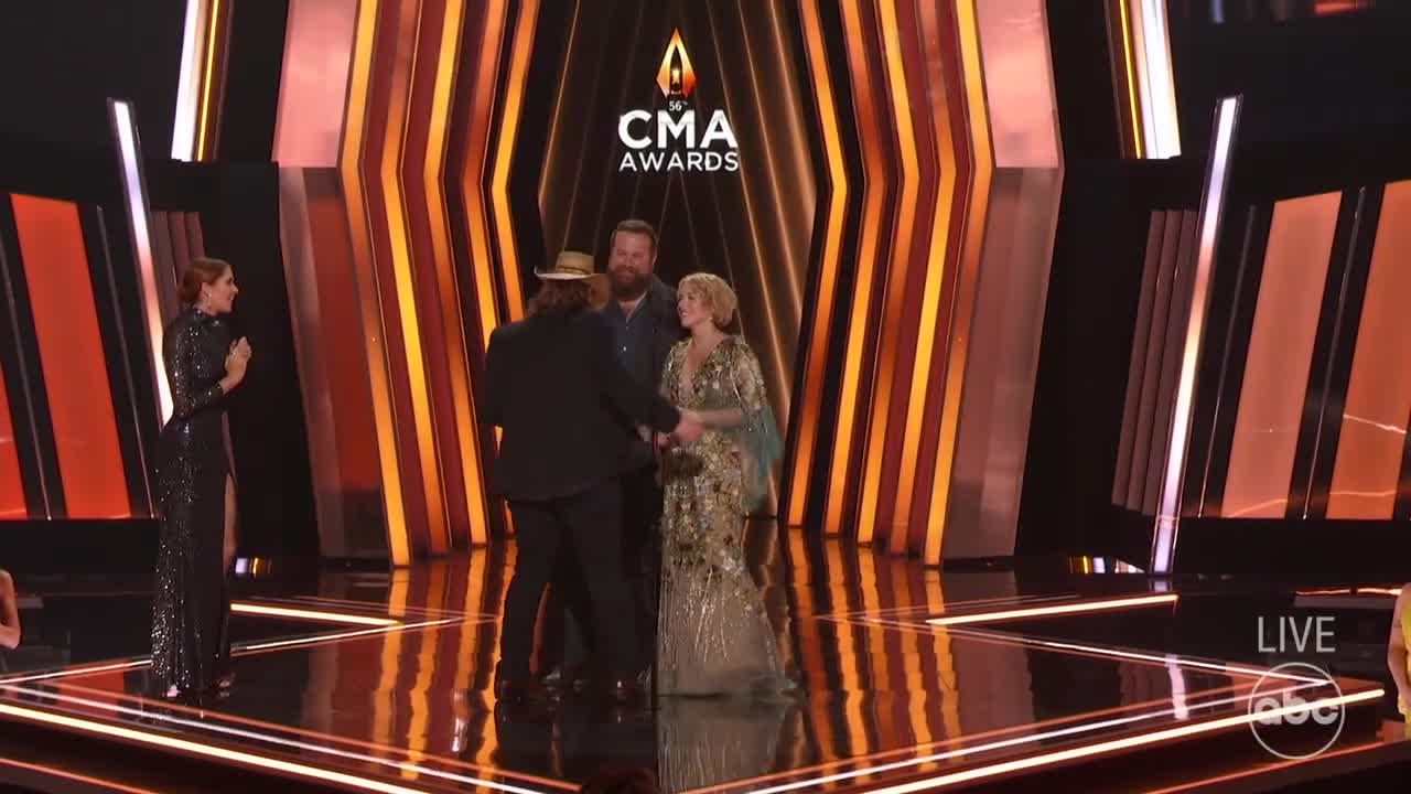 Chris Stapleton Accepts the Award for Male Vocalist of the Year at CMA Awards 2022 - The CMA Awards