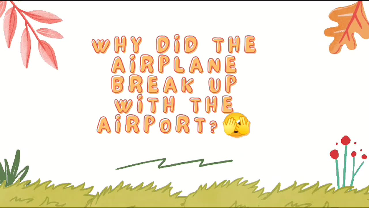 why did the airplane break up / joke