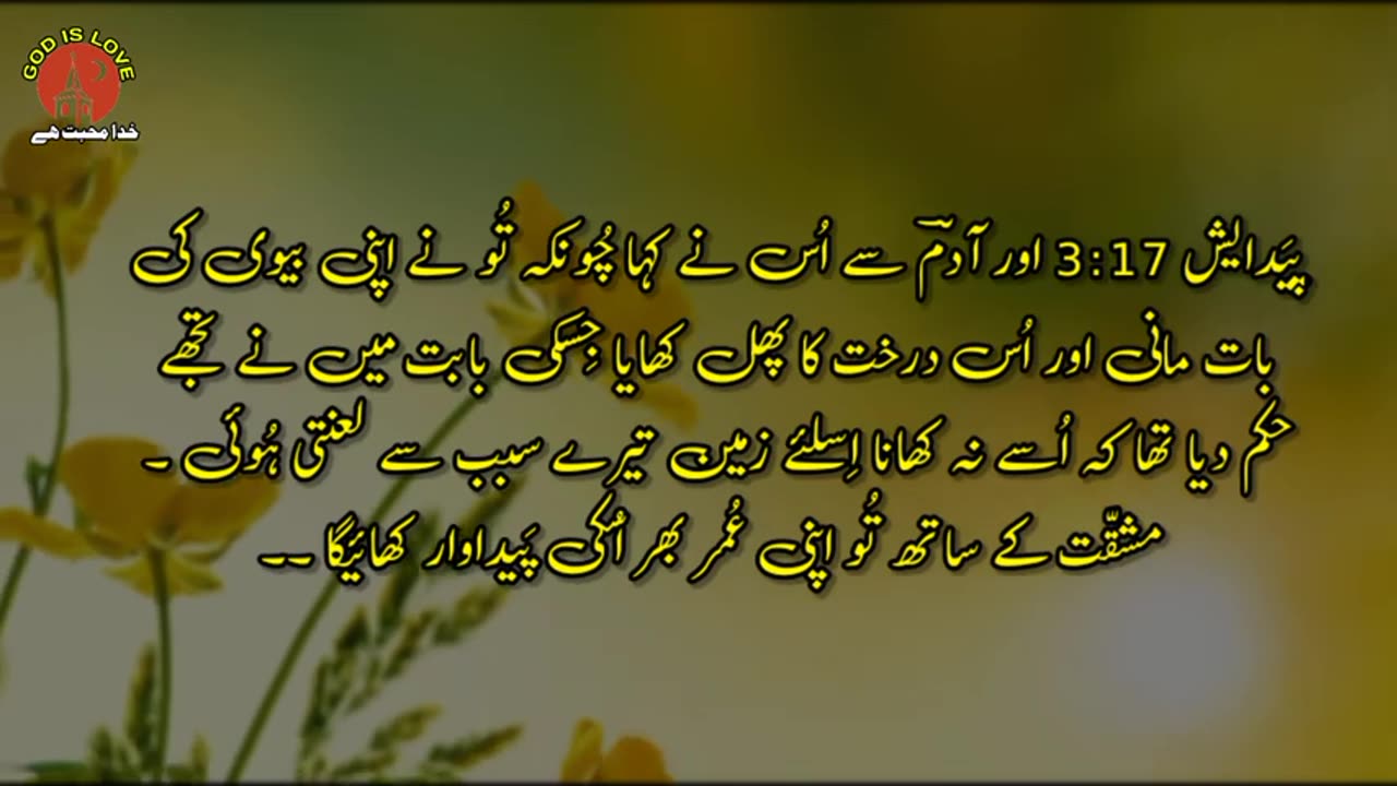 Genesis 3 | online bible study in pakistan | paidaish 3 | urdu christians songs | geet zaboor masihi