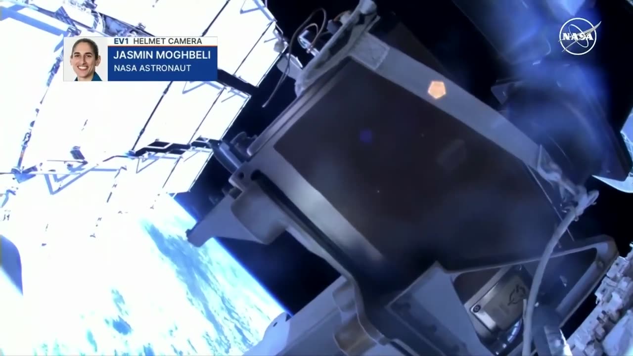 All-female Nasa astronaut team depart International Space Station on spacewalk