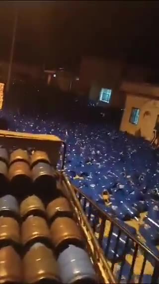 Heavy downpour in Latakia, Syria, significant amount of rain led to flooding of a fuel depot