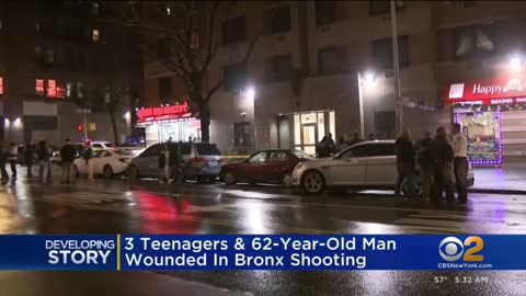 3 teens shot outside Bronx deli