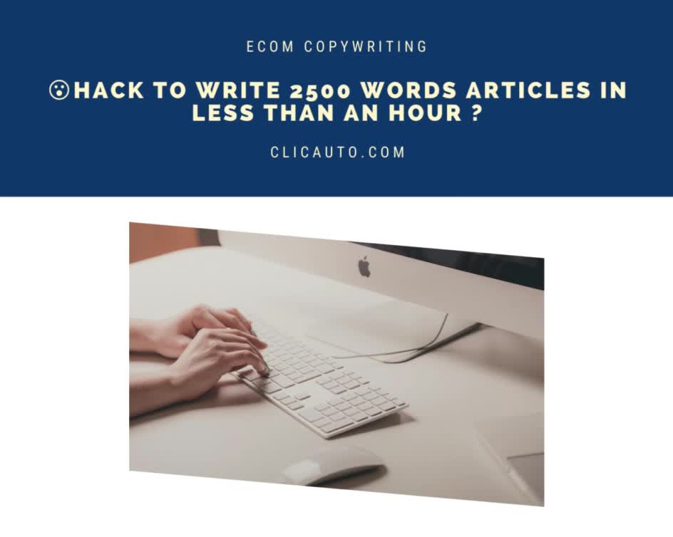 😮 #HACK TO WRITE 2500 WORDS #ARTICLES IN LESS THAN AN HOUR