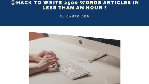 😮 #HACK TO WRITE 2500 WORDS #ARTICLES IN LESS THAN AN HOUR