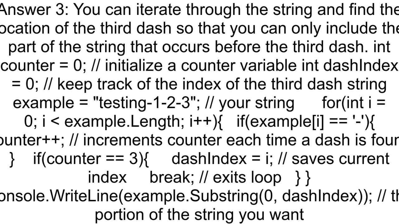 C how to remove the rest of a string after specific character