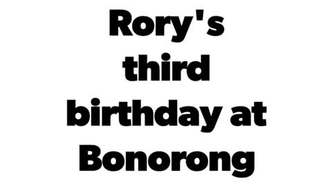 Birthday party for Rory