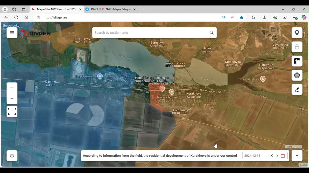 Russian - Ukrainian War Map Update Dec.16 - 22, 2024 - Kursk, Pokrovsk, Kurakove