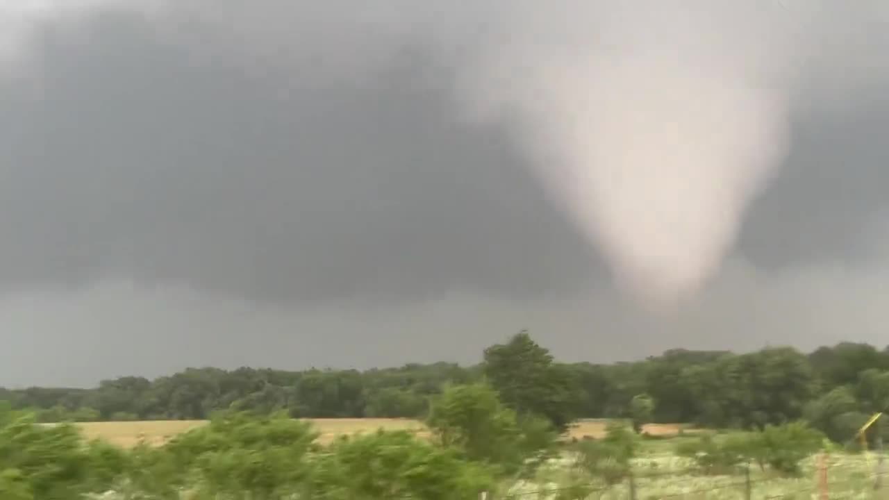 JUST IN: Major tornado northeast of Windthorst, Texas.