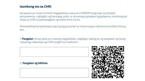 Isumbong mo sa CHR (Commission on Human Rights)!