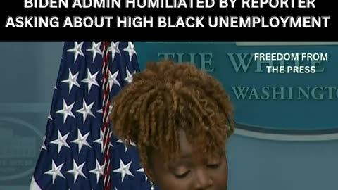 The Administration is Completely Avoiding talking about Black Unemployment exploding.