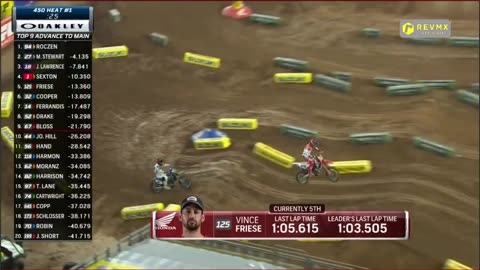 450 HEAT 1 - GLENDALE AMA SUPERCROSS 6 RD.