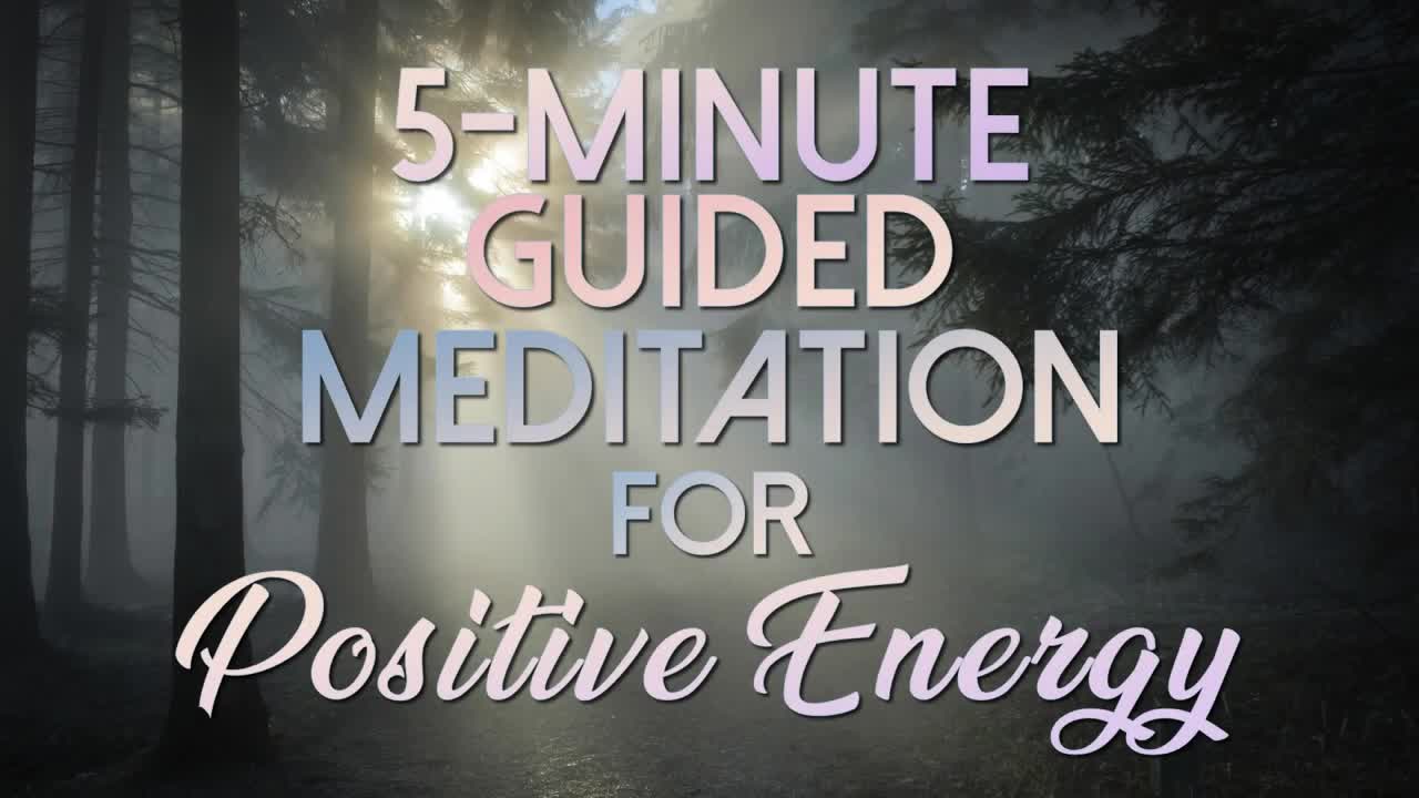 5 Minute Guided Meditation For POSITIVE ENERGY | Relieve Stress And Anxiety