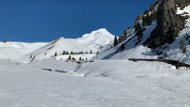 Drenched in Pure White Snow – Mount Hood Basin – Oregon – 4K