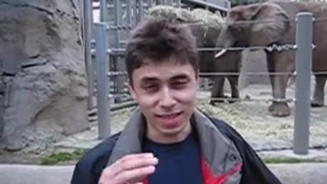 The first youtube video - Me at the zoo