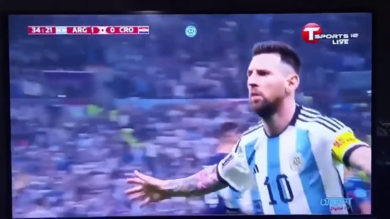 Messi World Cup semi final goal vs croatia 2022
