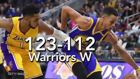 Steph Curry Gets Crossed Up By D'Angelo Russell