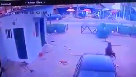 CCTV footage of Offa bank robbery